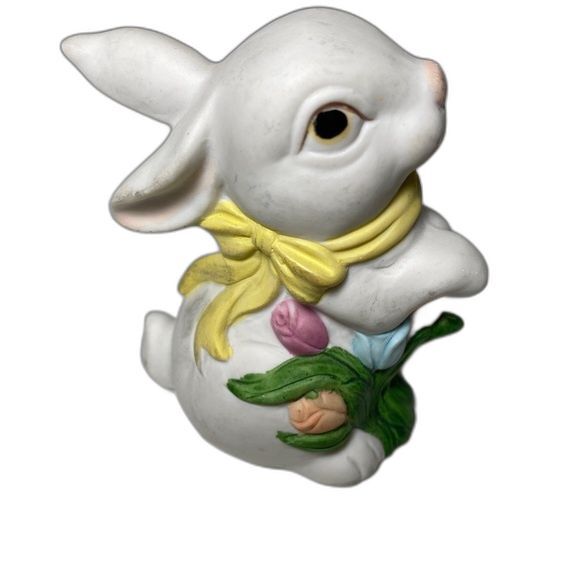 EASTER Fitz/Floyd OCI Omnibus Set 4 Bunny Collection Porcelain Figurines Taiwan - Picture 6 of 11